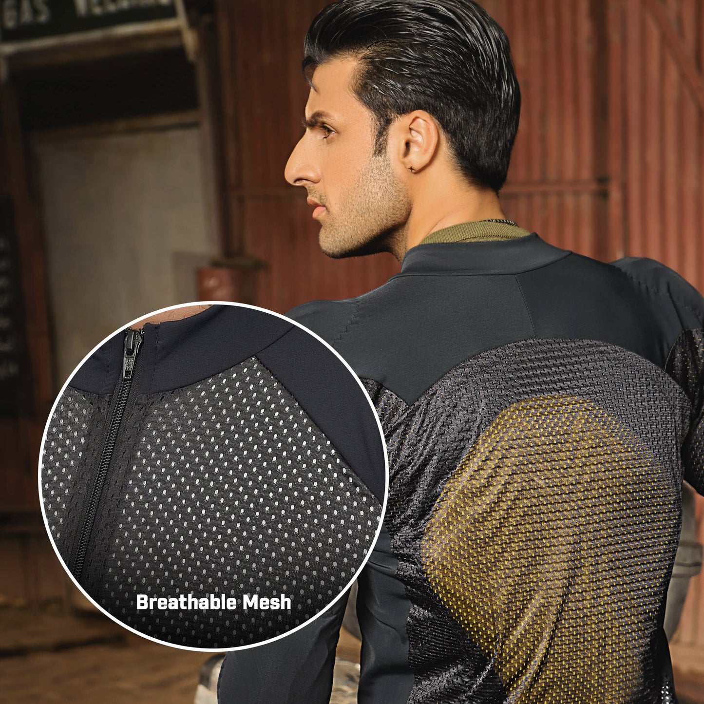 All-Season Protective Riding Shirt – Black