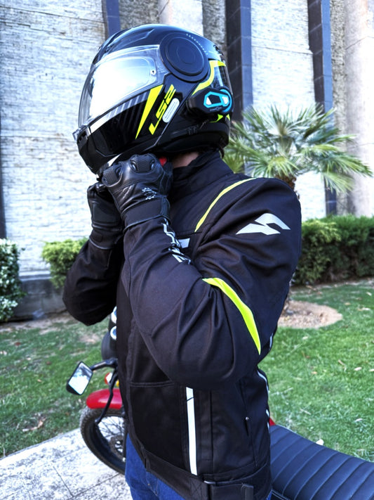 AeroFlow Mesh Summer Motorcycle Jacket | Black Anthracite
