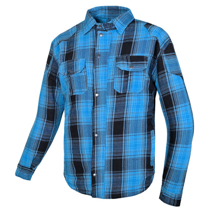 Kevlar Motorbike Riding Shirt- Blue