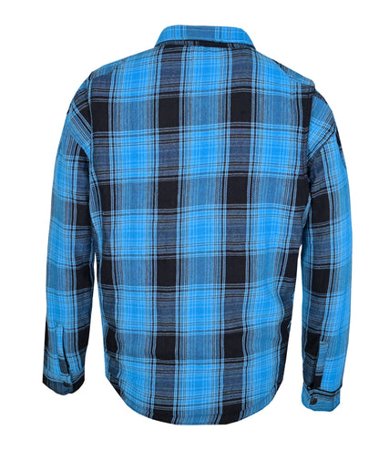Kevlar Motorbike Riding Shirt- Blue