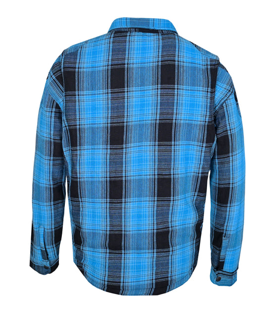Kevlar Motorbike Riding Shirt- Blue