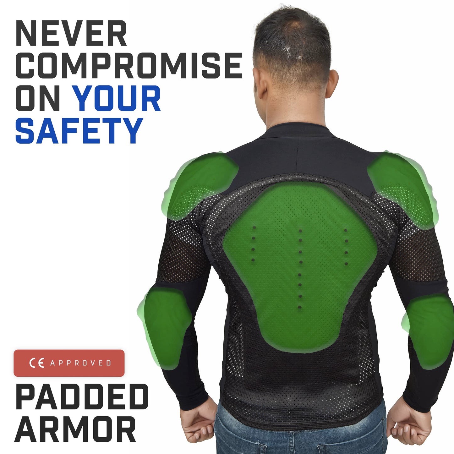 All-Season Protective Riding Shirt – Black