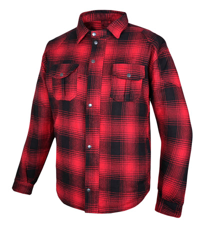 Kevlar Motorbike Riding Shirt-Red