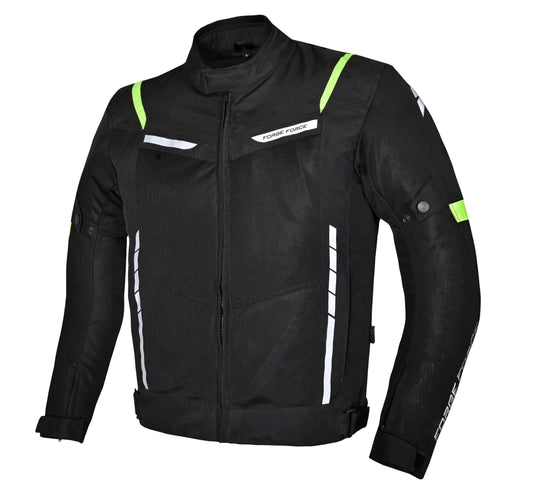 AeroFlow Mesh Summer Motorcycle Jacket | Black Anthracite