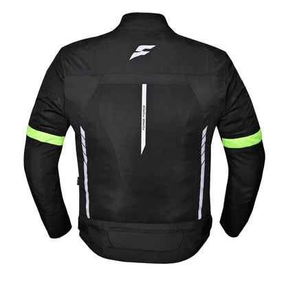 AeroFlow Mesh Summer Motorcycle Jacket | Black Anthracite