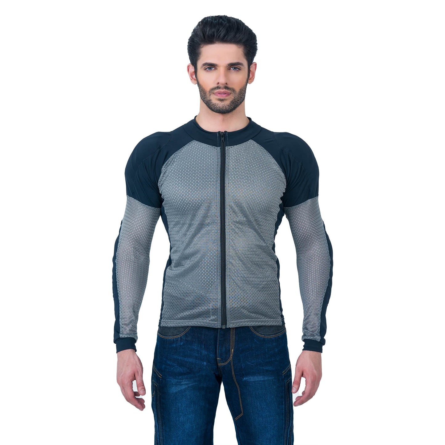 All-Season Protective Riding Shirt – Grey
