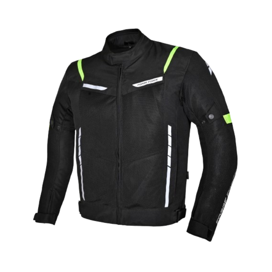 AeroFlow Mesh Summer Motorcycle Jacket | Black Anthracite