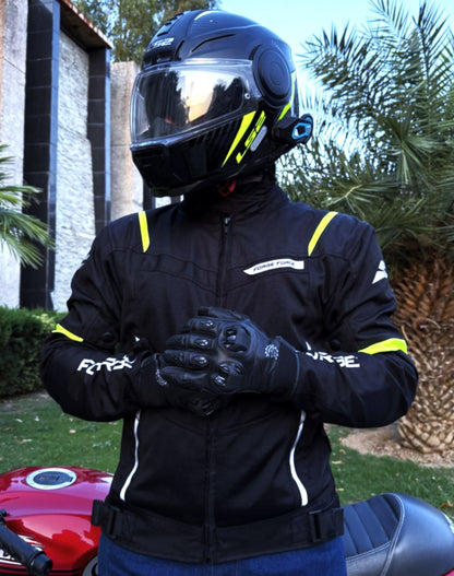 AeroFlow Mesh Summer Motorcycle Jacket | Black Anthracite