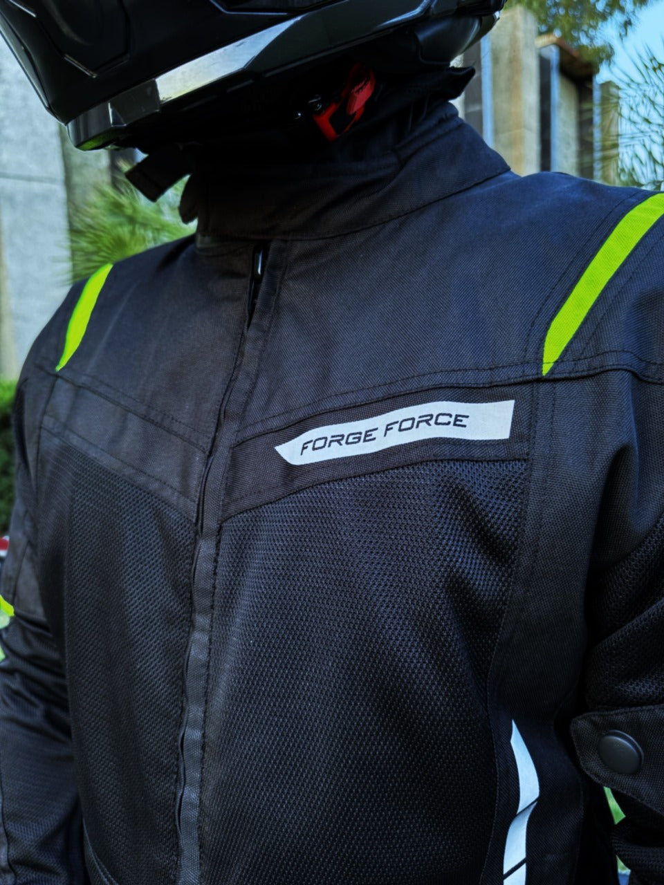 AeroFlow Mesh Summer Motorcycle Jacket | Black Anthracite