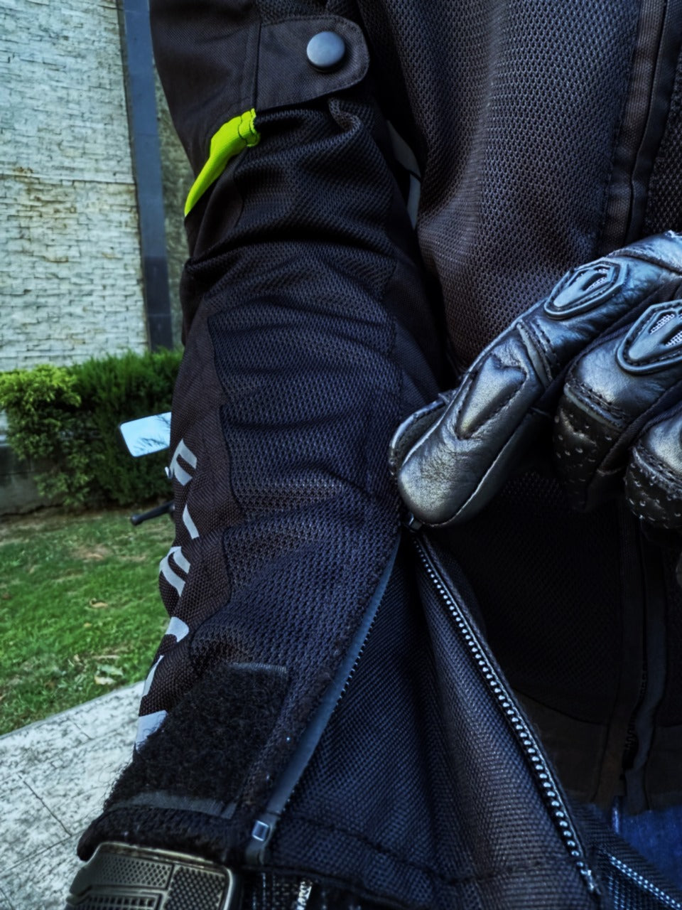 AeroFlow Mesh Summer Motorcycle Jacket | Black Anthracite